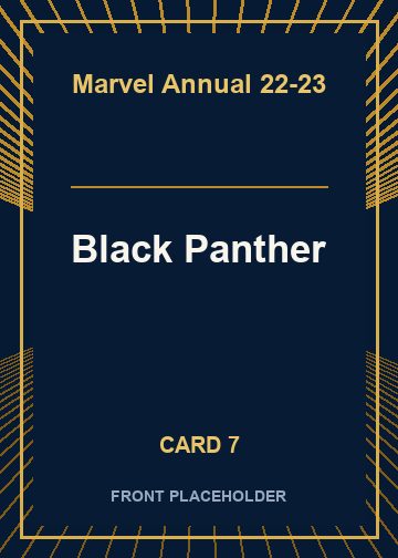 Black Panther front artwork