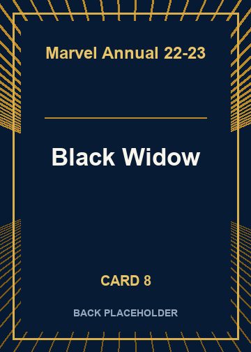 Black Widow back artwork