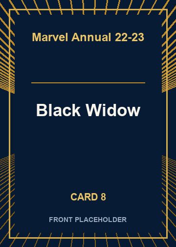 Black Widow front artwork