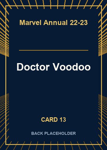 Doctor Voodoo back artwork