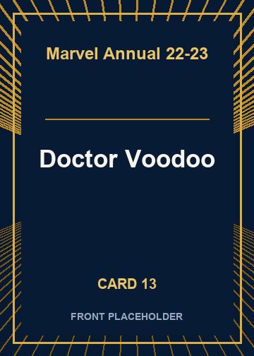 Doctor Voodoo front artwork