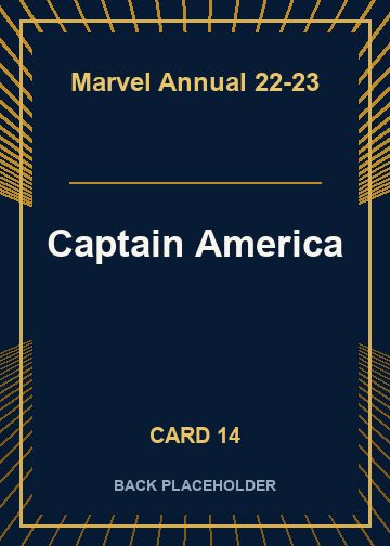 Captain America back artwork