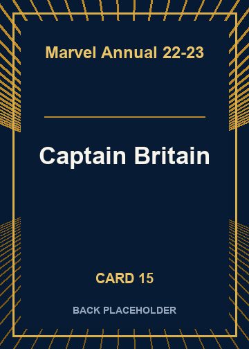 Captain Britain back artwork