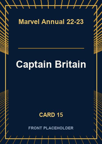 Captain Britain front artwork
