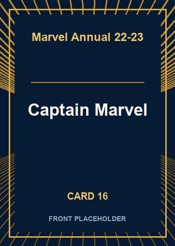 Captain Marvel front artwork