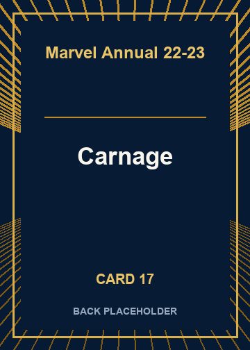 Carnage back artwork