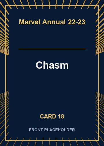 Chasm front artwork
