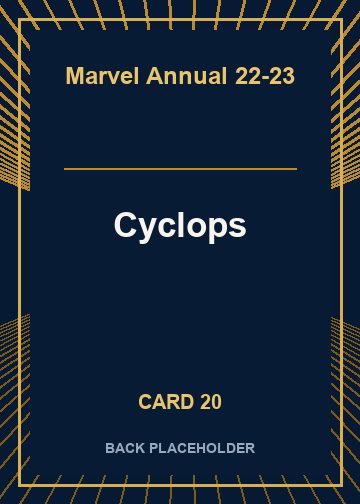 Cyclops back artwork