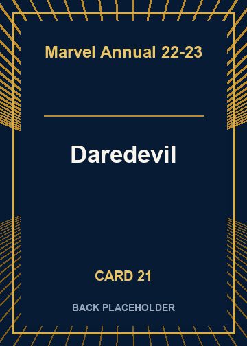 Daredevil back artwork