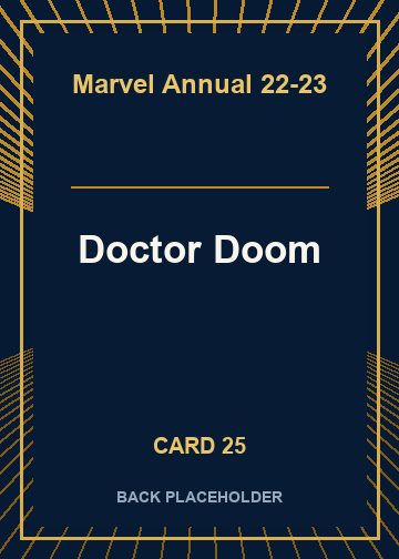 Doctor Doom back artwork