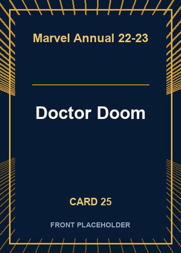 Doctor Doom front artwork