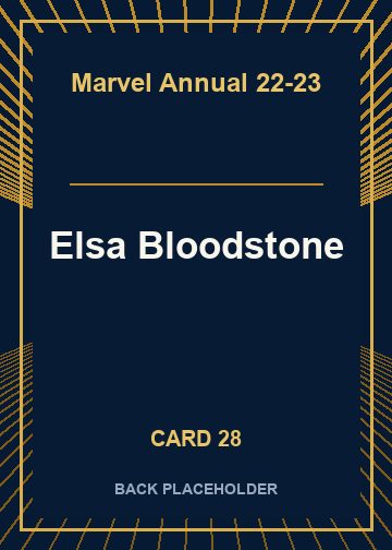 Elsa Bloodstone back artwork