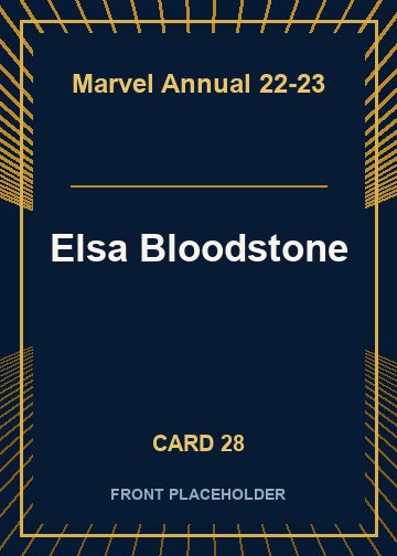 Elsa Bloodstone front artwork
