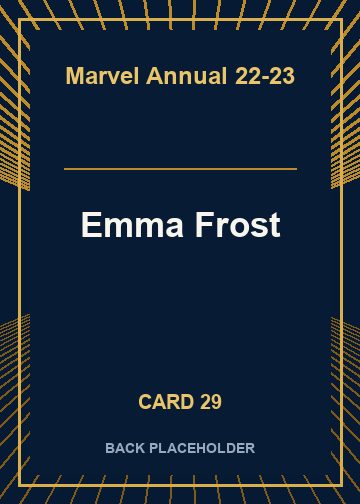 Emma Frost back artwork