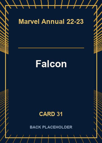 Falcon back artwork