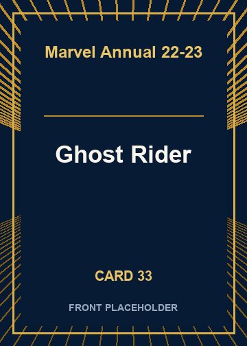 Ghost Rider front artwork