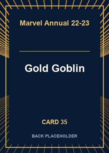 Gold Goblin back artwork