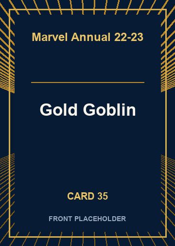 Gold Goblin front artwork