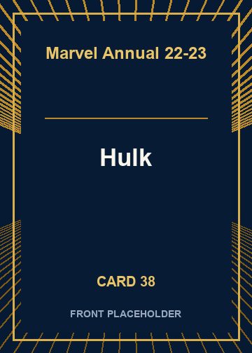 Hulk front card image