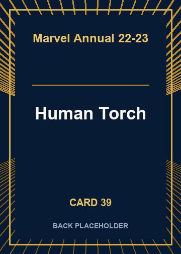 Human Torch back card image