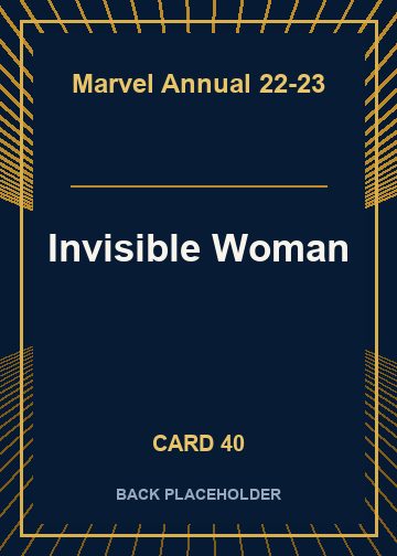 Invisible Woman back card image