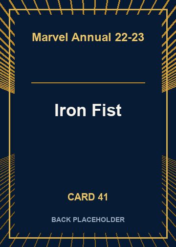 Iron Fist back card image