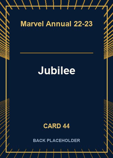 Jubilee back card image
