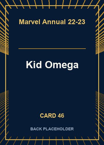 Kid Omega back card image