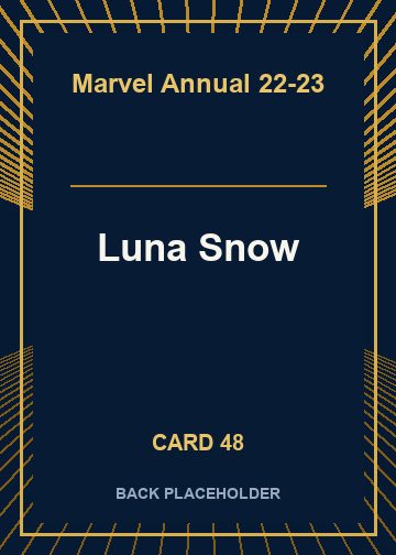 Luna Snow back card image