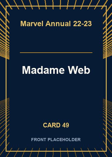 Madame Web front card image
