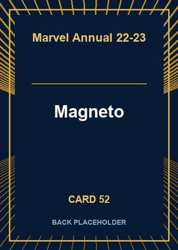 Magneto back card image