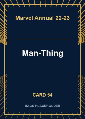 Man-Thing back card image