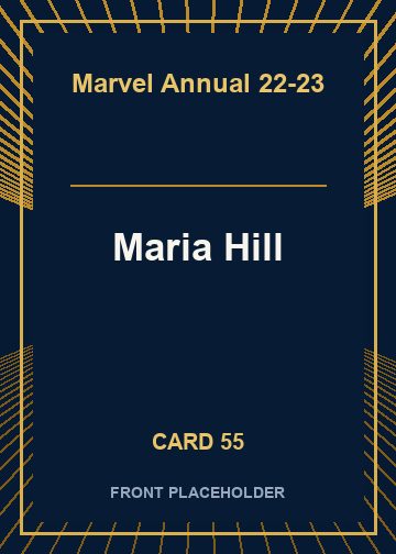 Maria Hill front card image