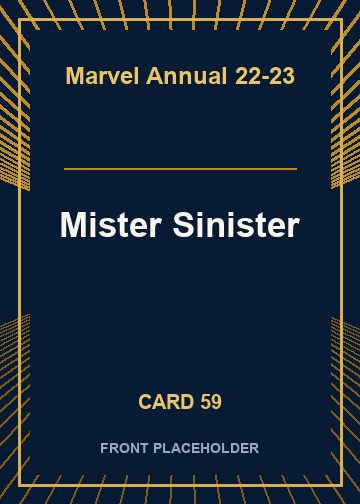 Mister Sinister card thumbnail