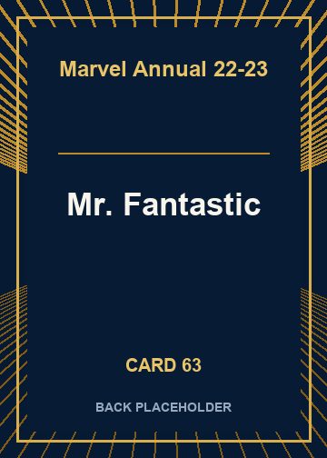 Mr. Fantastic back card image