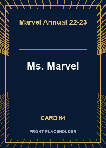 Ms. Marvel front card image