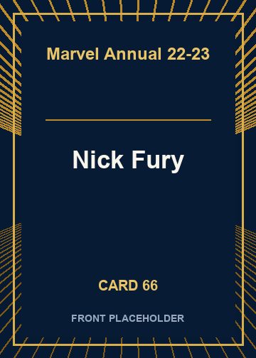 Nick Fury front card image