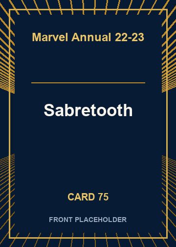 Sabretooth front card image