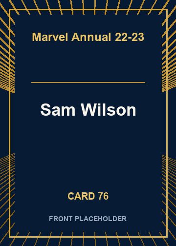 Sam Wilson card thumbnail