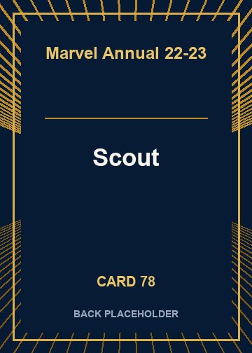 Scout back card image