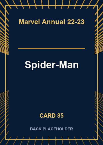 Spider-Man back card image