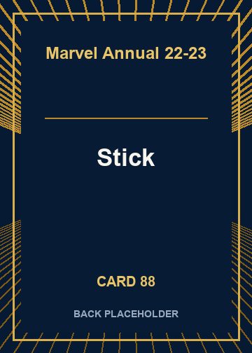 Stick back card image