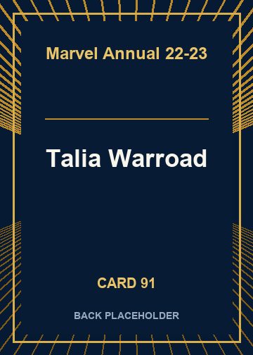 Talia Warroad back card image