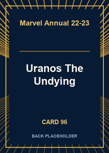 Uranos The Undying back card image