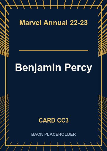 Benjamin Percy back card image