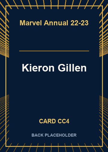 Kieron Gillen back card image