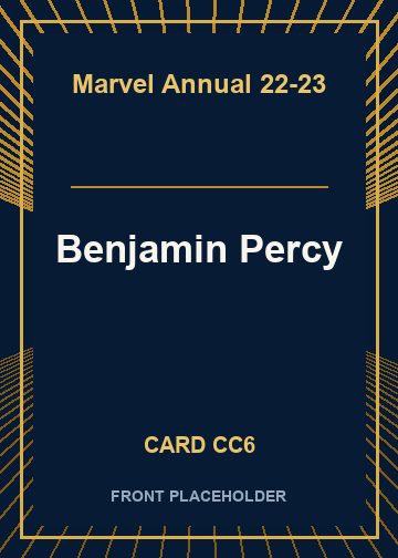 Benjamin Percy card thumbnail
