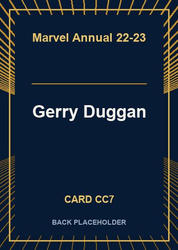 Gerry Duggan back card image