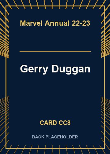 Gerry Duggan back card image