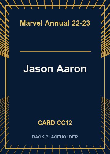 Jason Aaron back card image